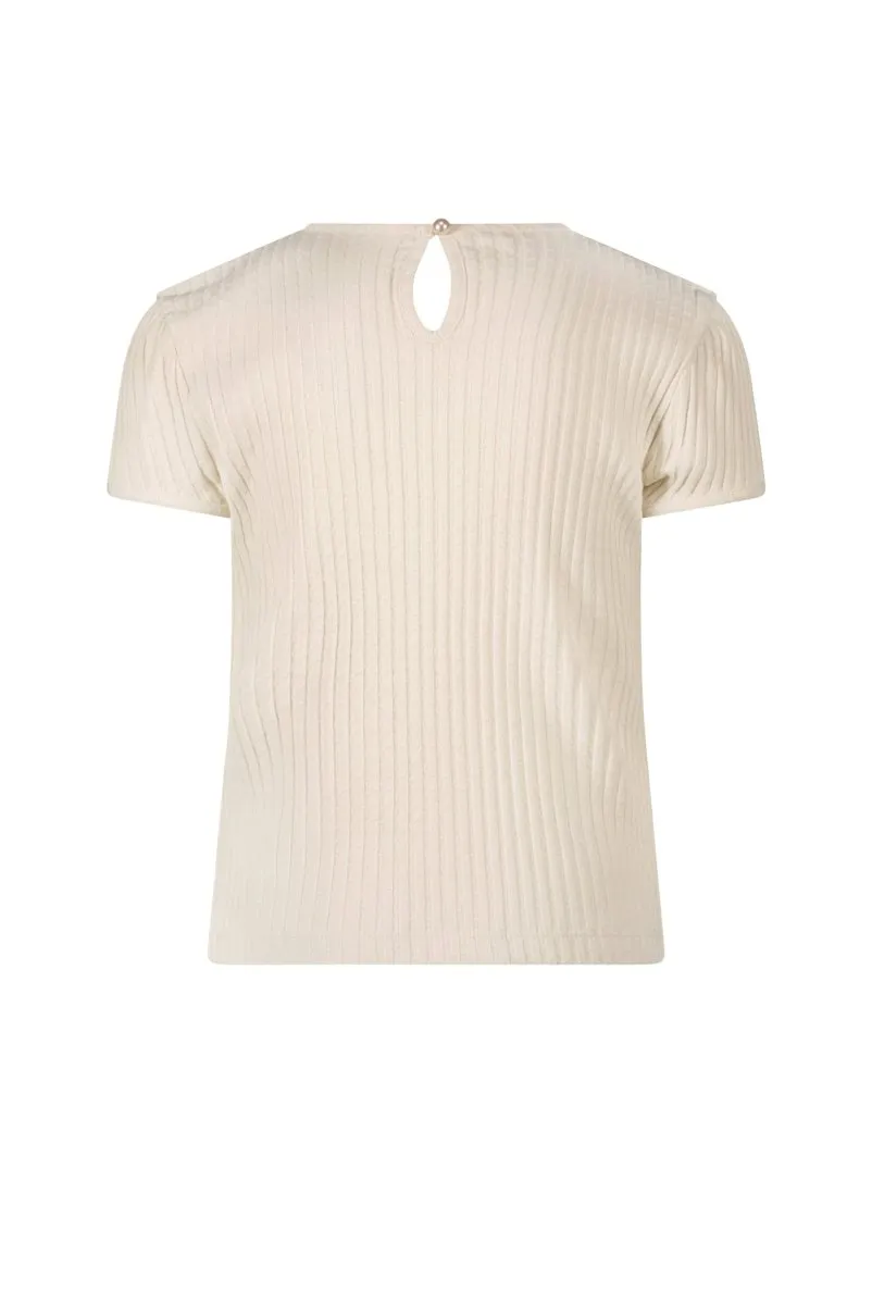 NARLY cableknit T-shirt Oatmeal