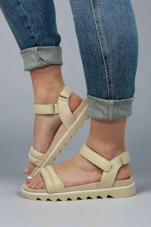 Nolo Leather Water-Repellent Sandal - Oyster