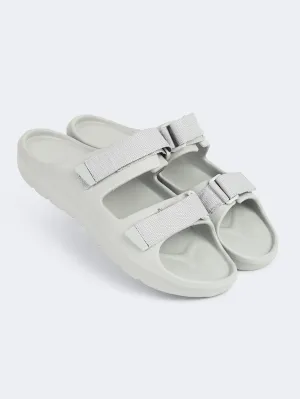 Oil And Gaz Comfortable Men Beach Slide Grey