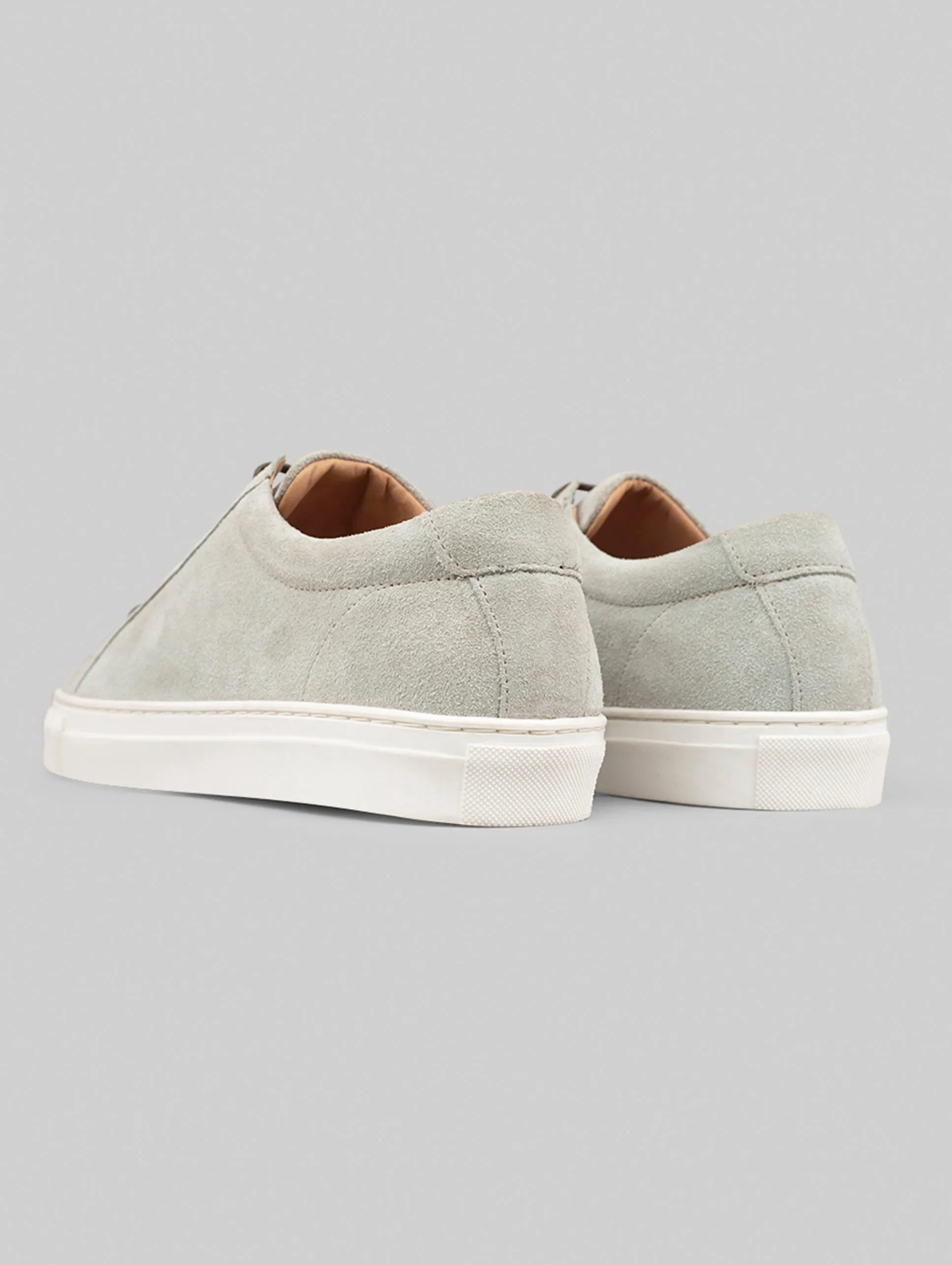 Rawls Men Light Gray Suede Sneakers
