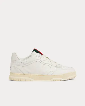 Re-Web Leather White Low Top Sneakers