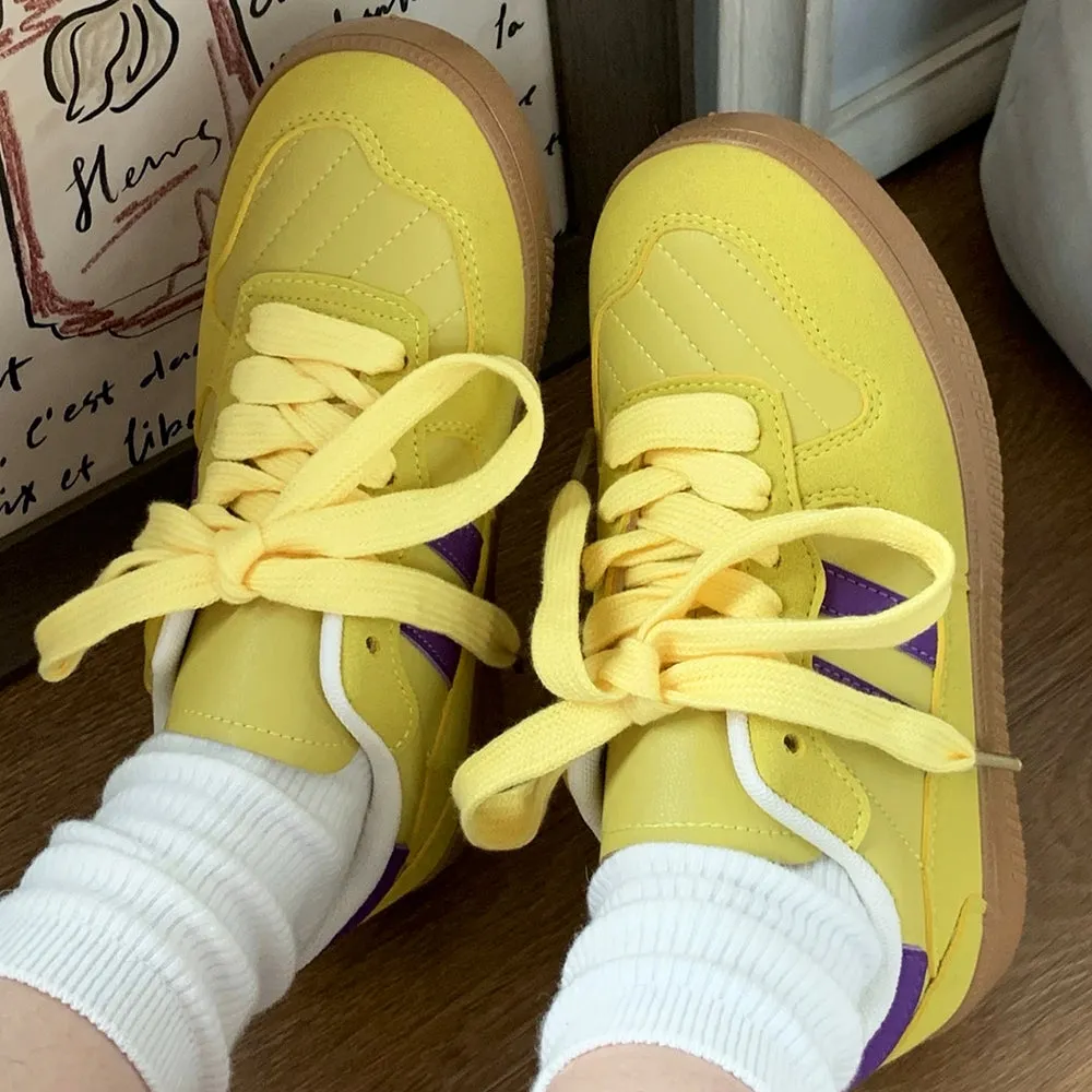 Saturday School Sneakers in Yellow