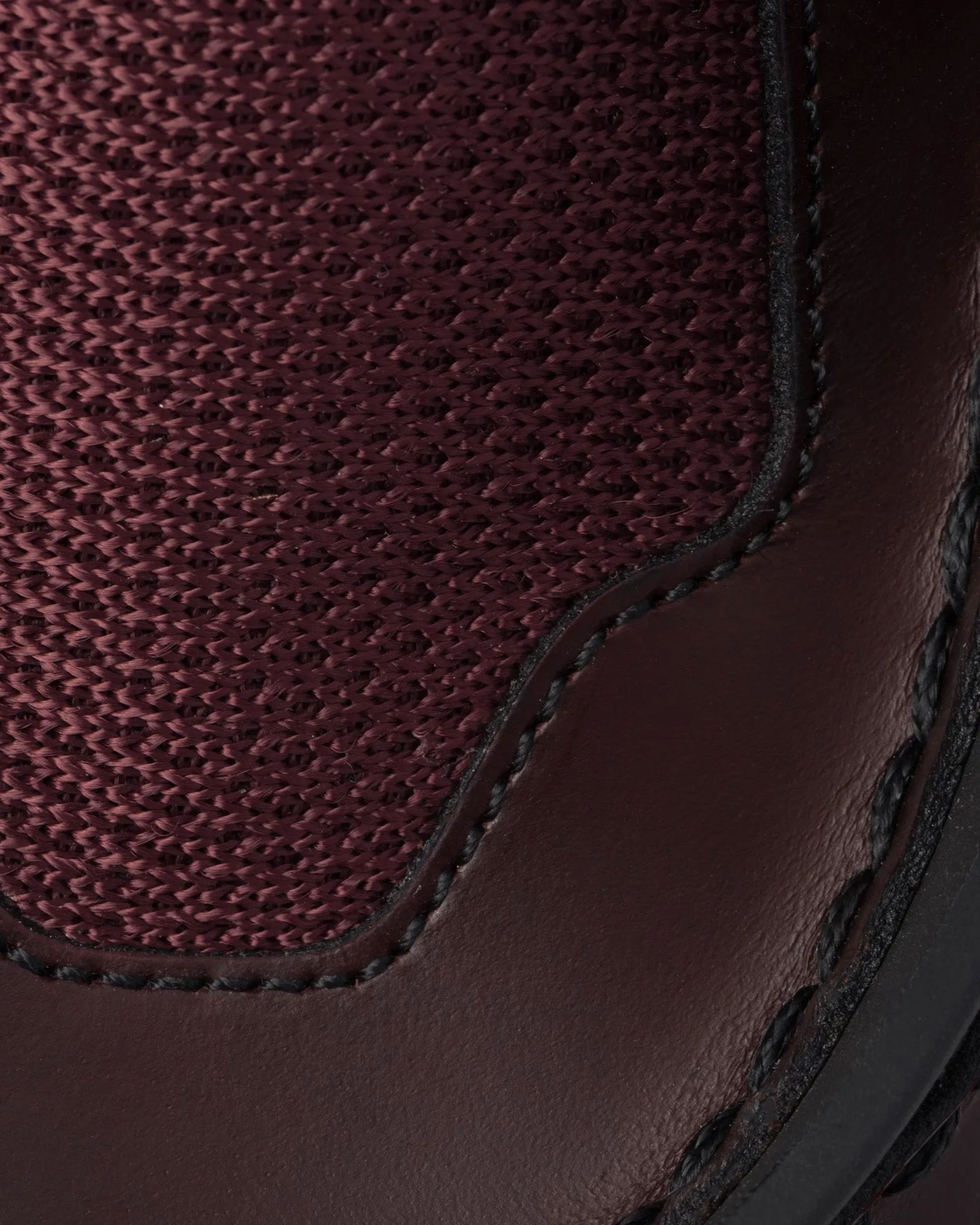 Systeme Brushed Leather with Bike Fabric & Suede Elements Garnet Low Top Sneakers