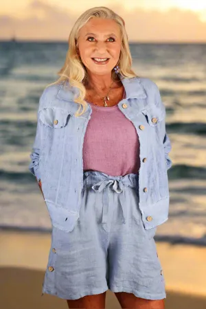 Tempo Paris Linen Shorts  Lightweight & Chic Summer Essential