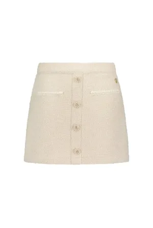 TIANA Chic tweed skirt Oatmeal