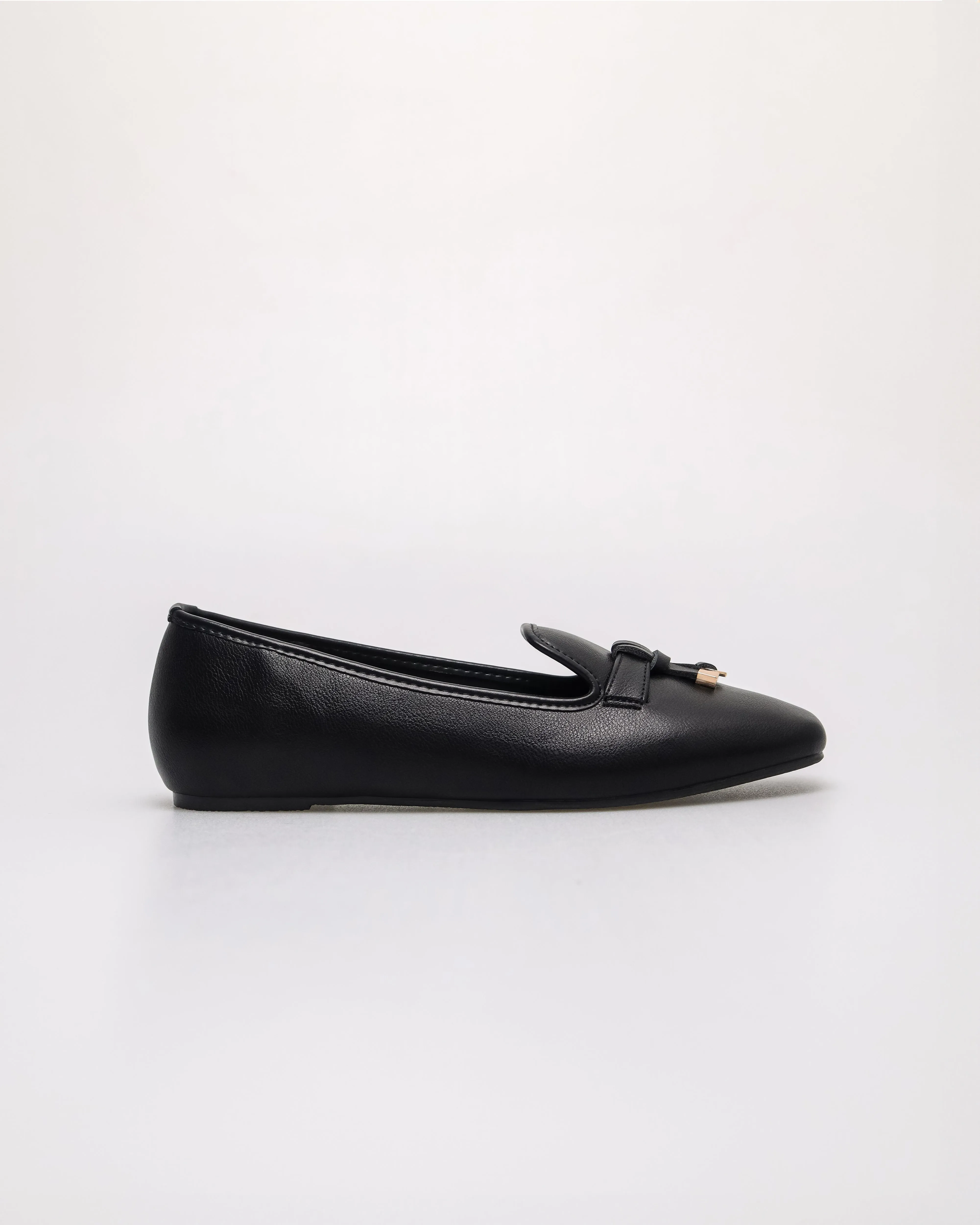 Tomaz YX226 Ladies Knot Flats (Black)