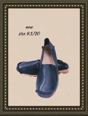Unbranded leather slip-on shoes - so cute and comfy! - size 9.5/10 (b)