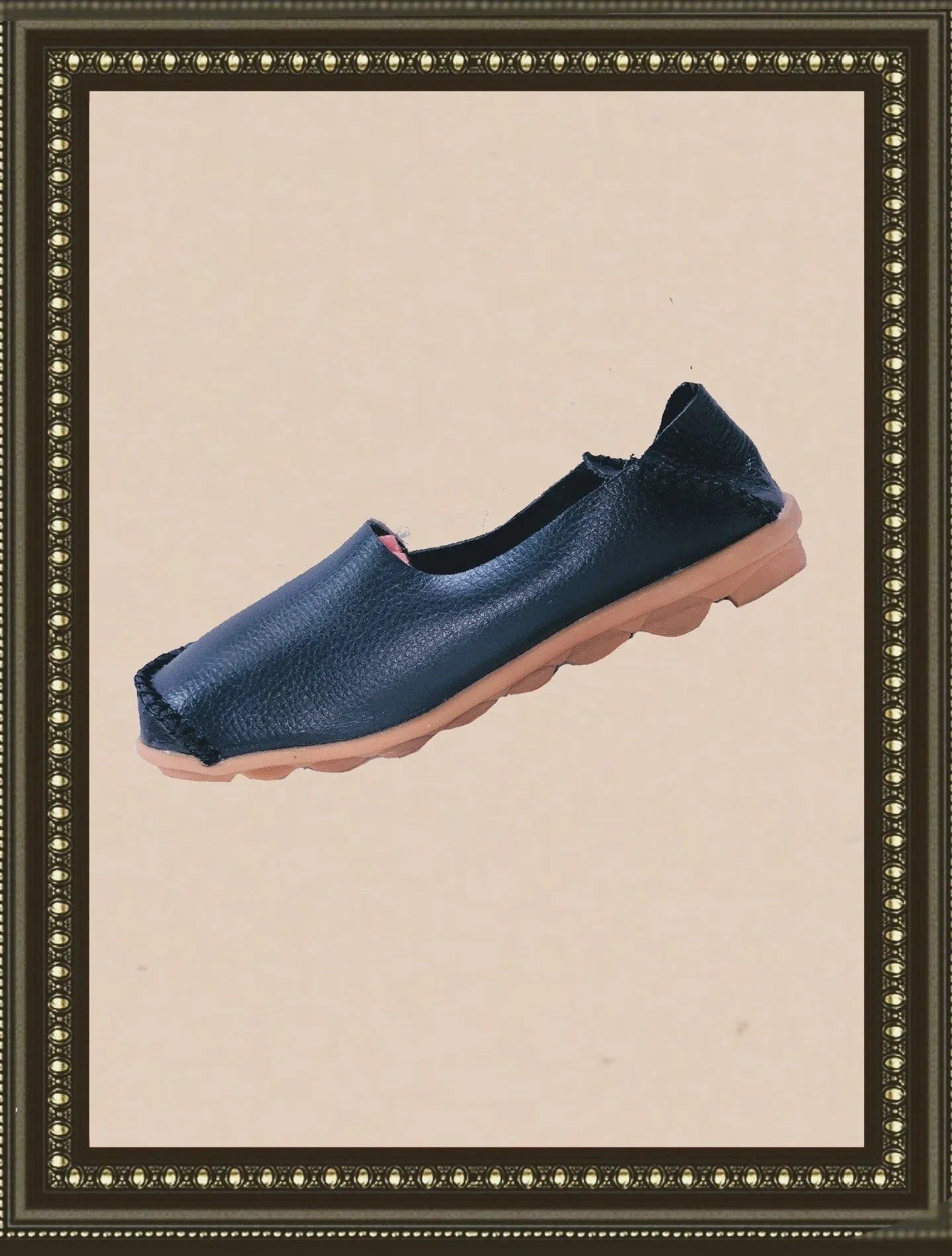 Unbranded leather slip-on shoes - so cute and comfy! - size 9.5/10 (b)