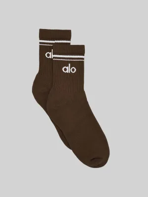 Unisex half-crew throwback socks