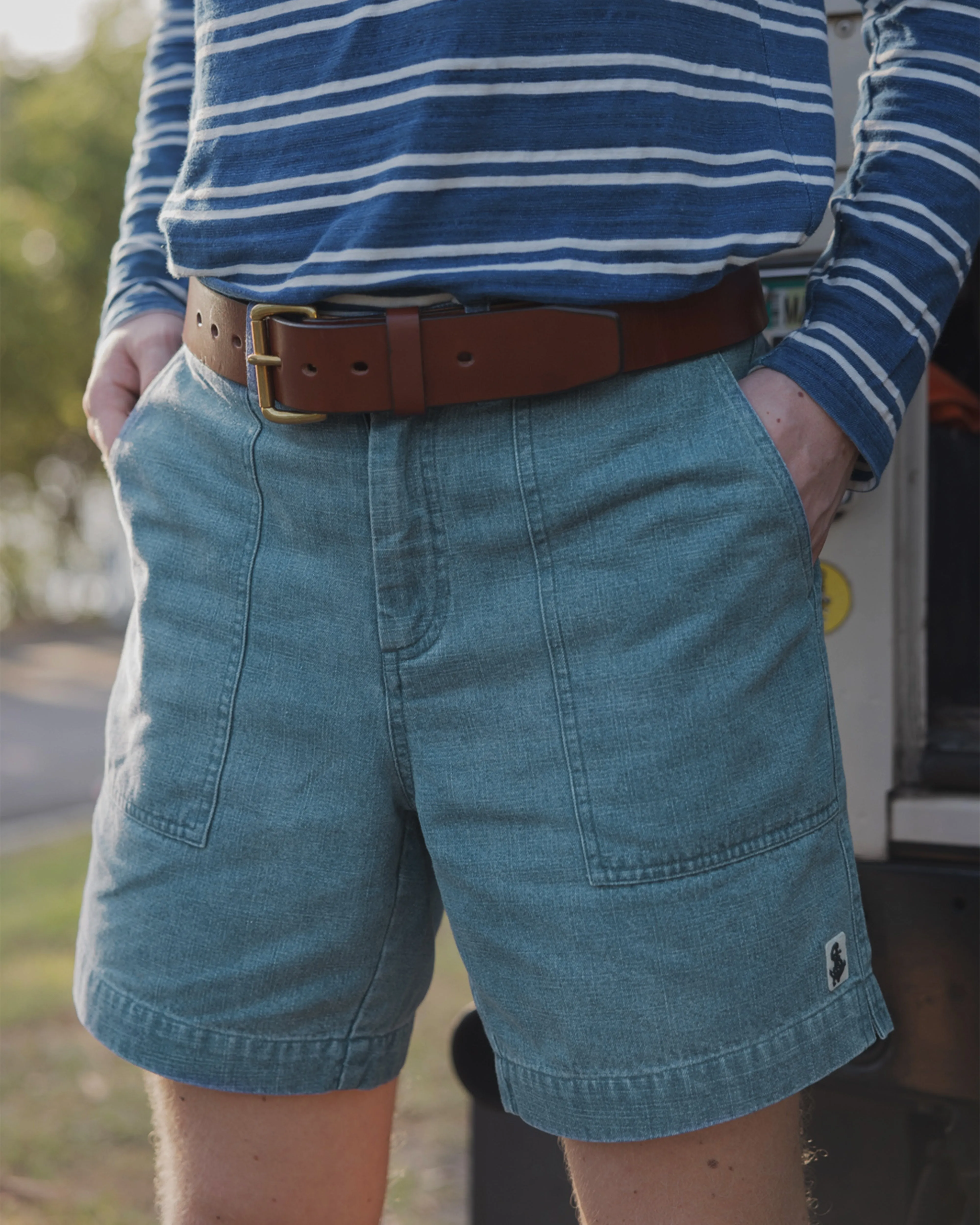 Ventura Short in Mid Wash Denim