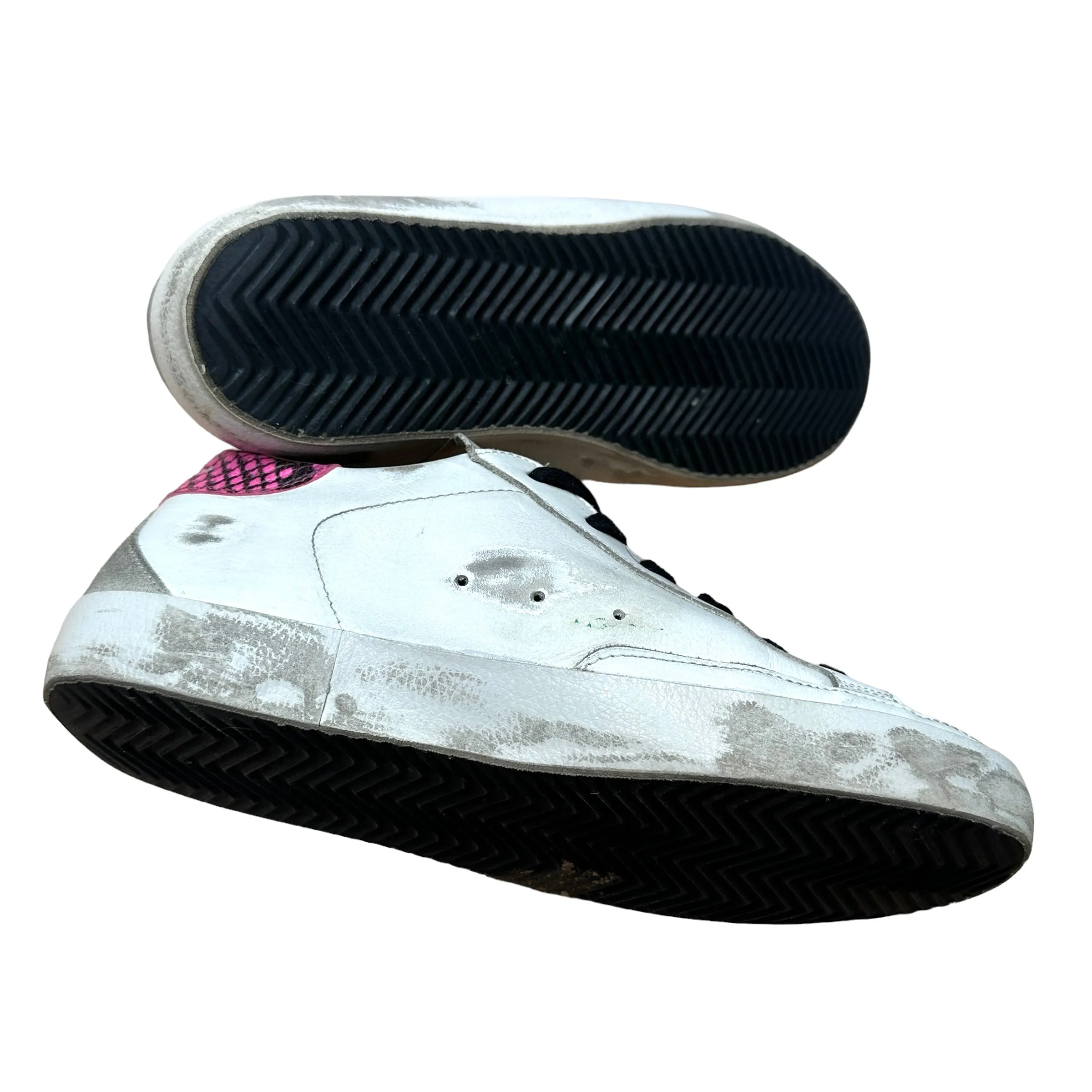 White Leather & Black Sparkles - 9