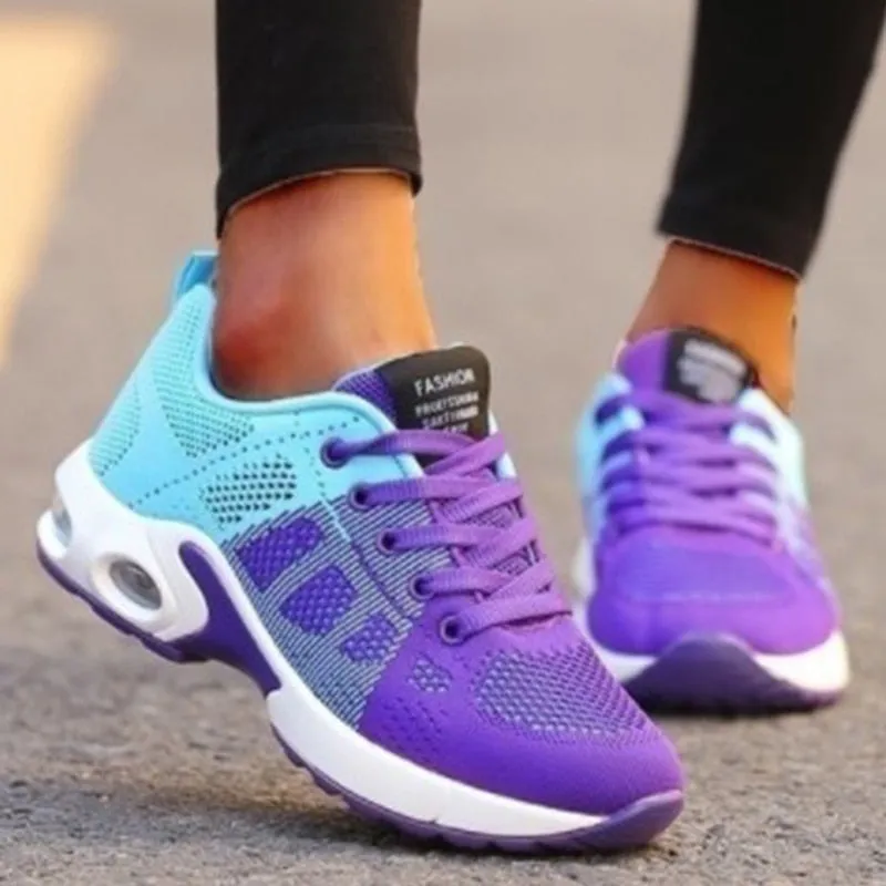 Women Sneakers Lace Up Sneakers Platform Shoes Soft Female Footwear - WSA50008