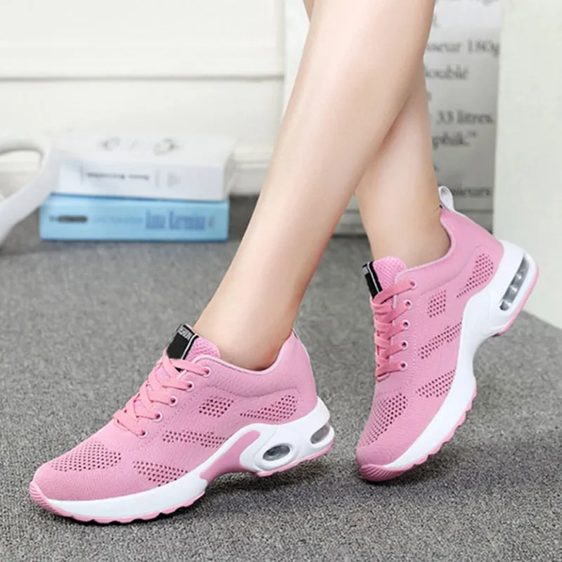 Women Sneakers Lace Up Sneakers Platform Shoes Soft Female Footwear - WSA50008