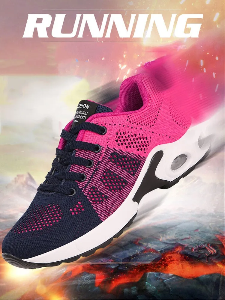 Women Sneakers Lace Up Sneakers Platform Shoes Soft Female Footwear - WSA50008