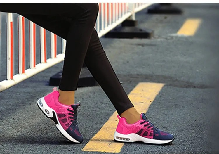Women Sneakers Lace Up Sneakers Platform Shoes Soft Female Footwear - WSA50008