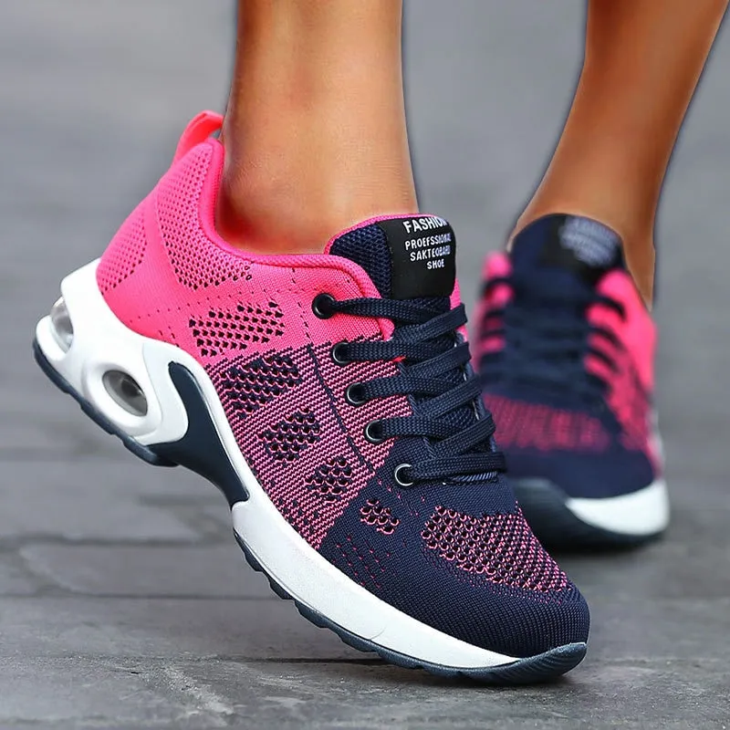 Women Sneakers Lace Up Sneakers Platform Shoes Soft Female Footwear - WSA50008
