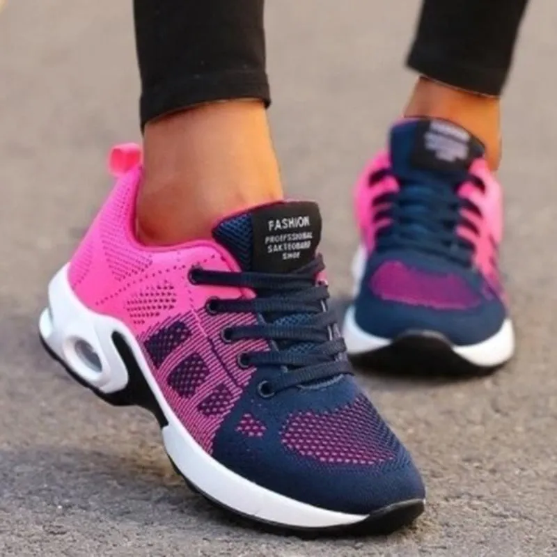 Women Sneakers Lace Up Sneakers Platform Shoes Soft Female Footwear - WSA50008