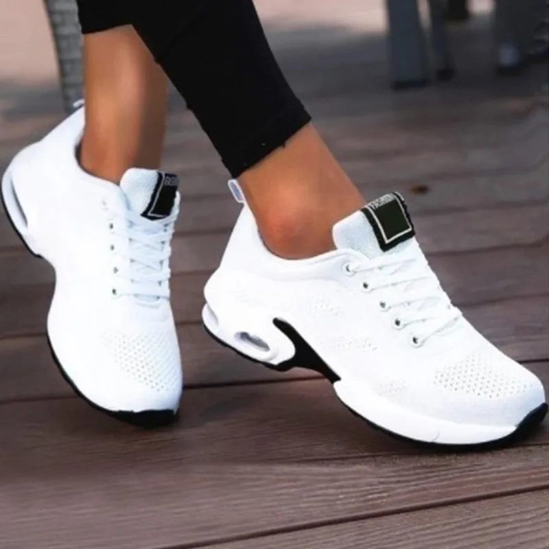 Women Sneakers Lace Up Sneakers Platform Shoes Soft Female Footwear - WSA50008