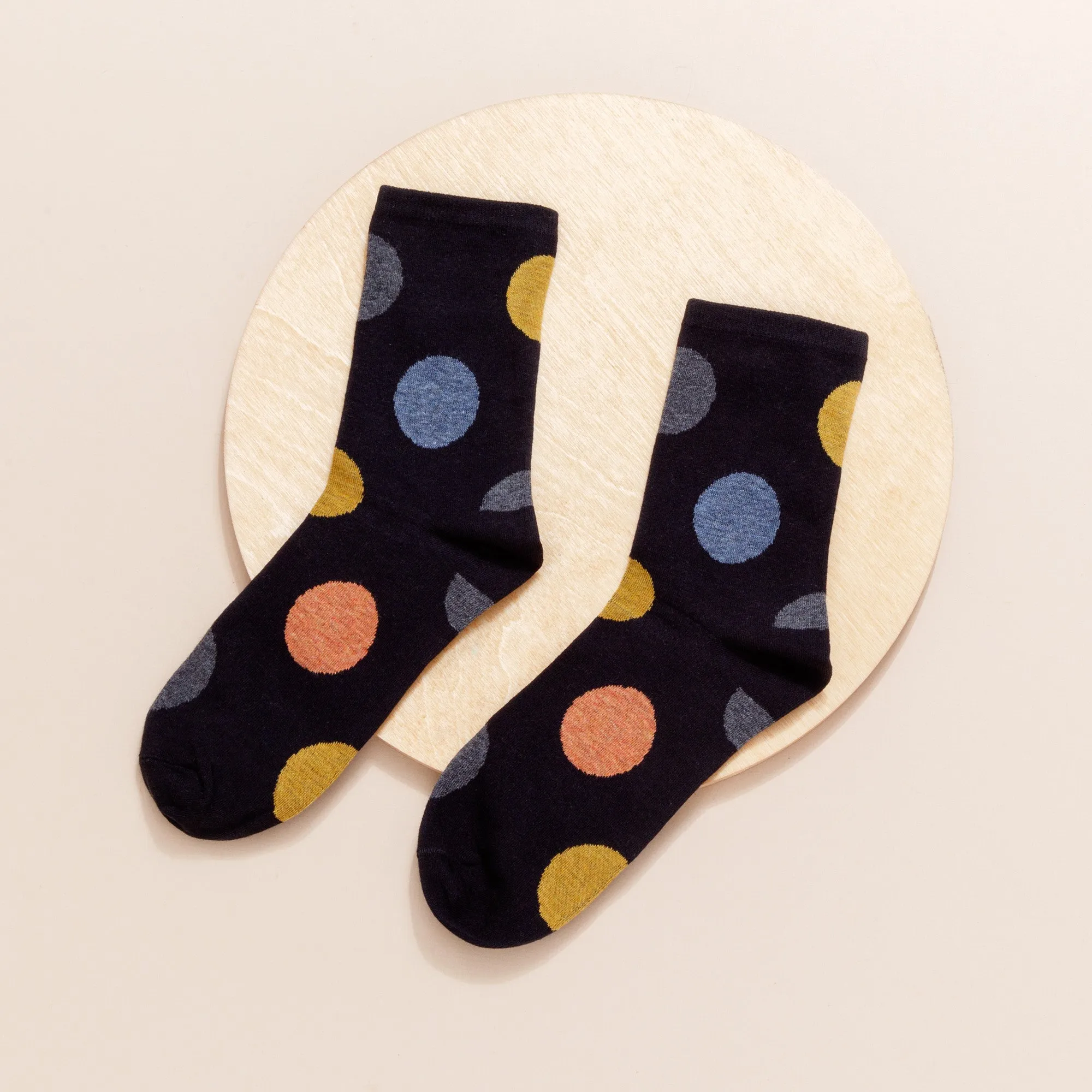 Women's Crew Socks | Polka Dot | Cotton | 5-pack | MoSocks
