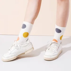 Women's Crew Socks | Polka Dot | Cotton | 5-pack | MoSocks