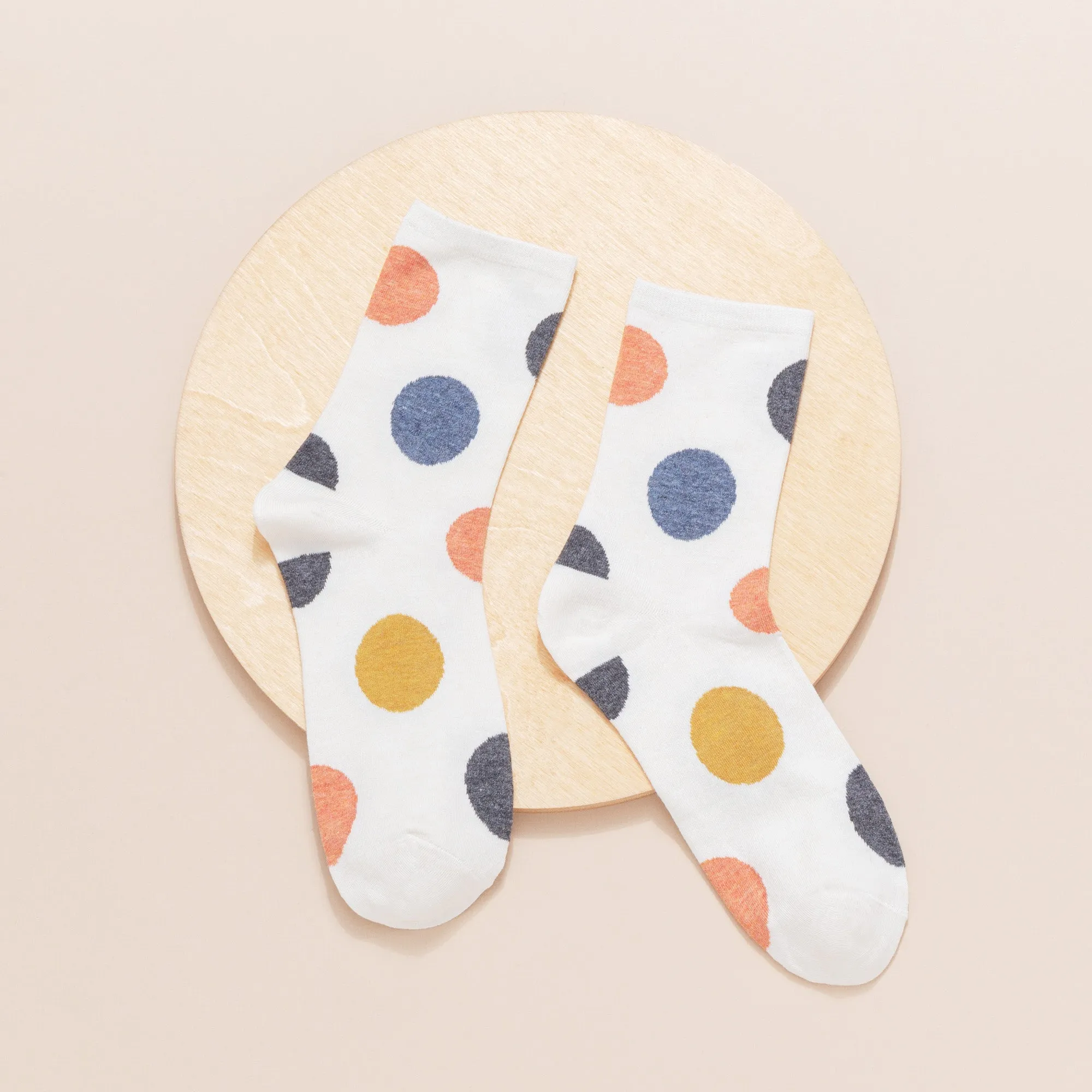 Women's Crew Socks | Polka Dot | Cotton | 5-pack | MoSocks