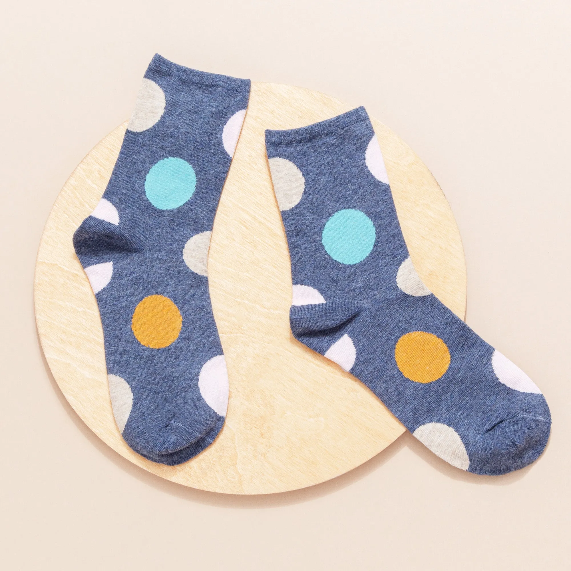 Women's Crew Socks | Polka Dot | Cotton | 5-pack | MoSocks