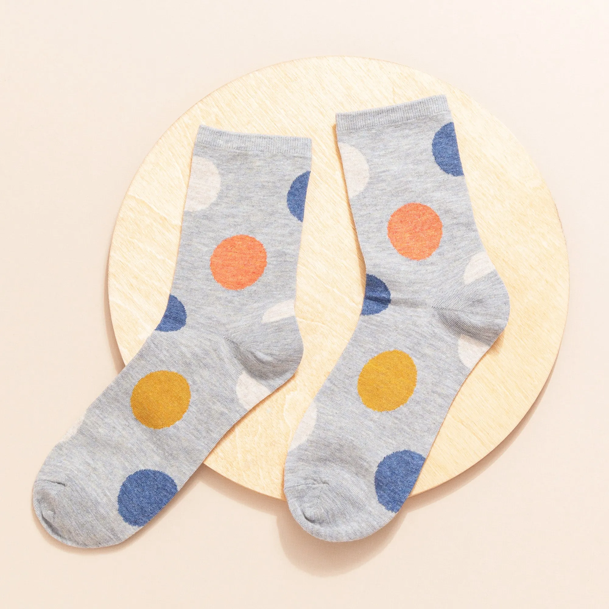 Women's Crew Socks | Polka Dot | Cotton | 5-pack | MoSocks