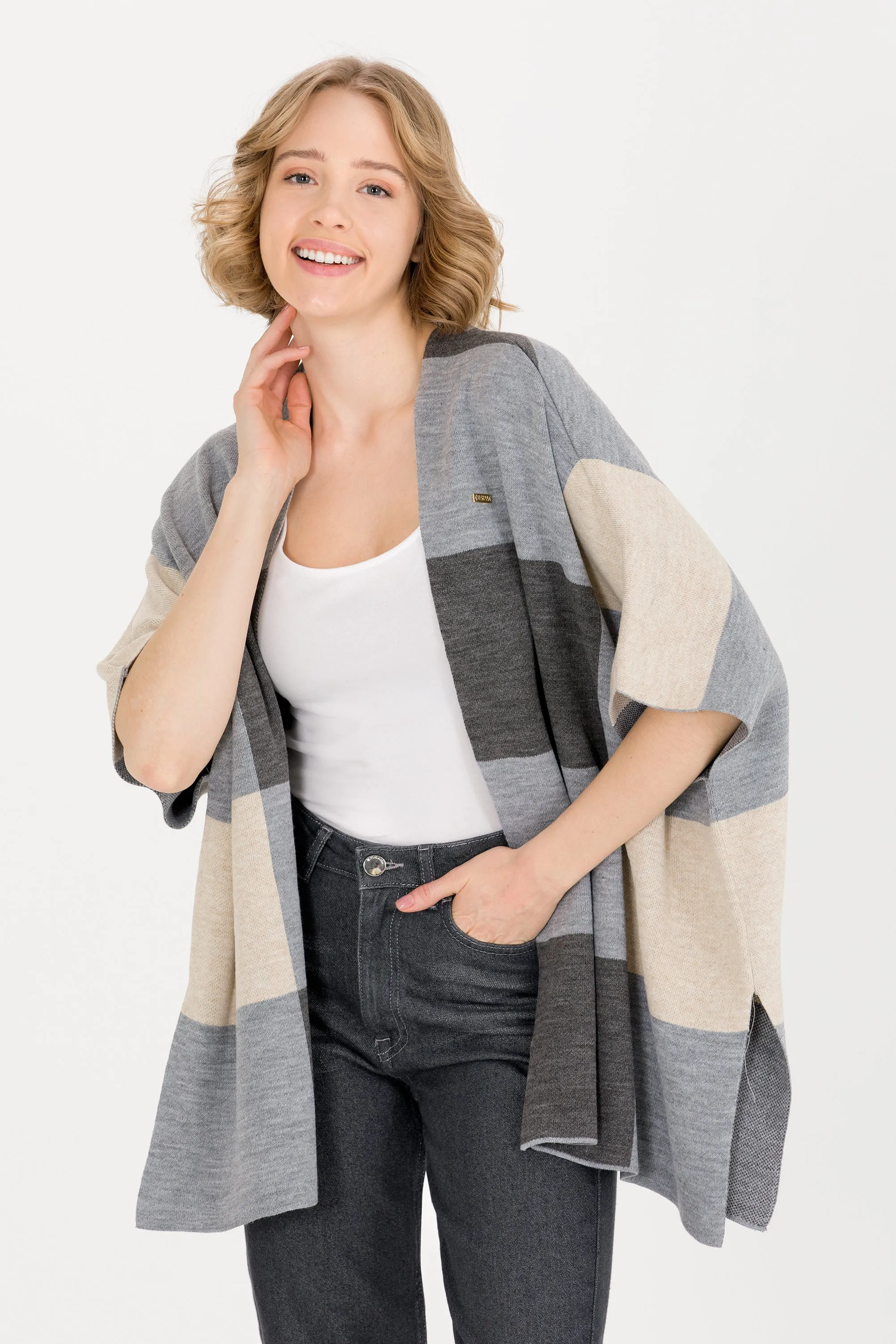 Womens Knitwear Grey Melange
