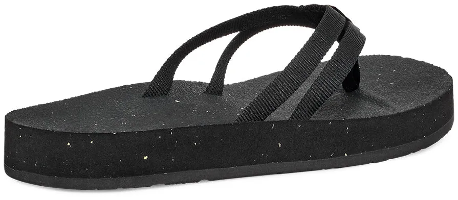Women's Teva Reflip Strappy Color: Black