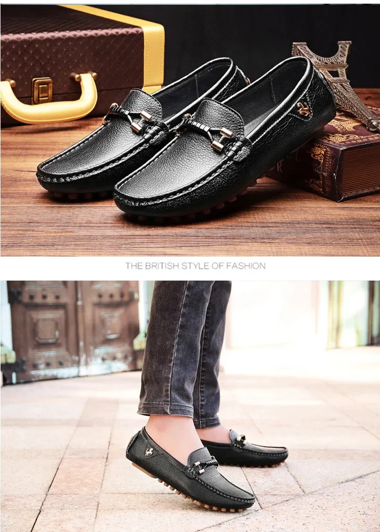 YRZL White Loafers for Men Size 48 Slip on Shoes Driving Flats Casual Moccasins for Men Comfy Male Loafers